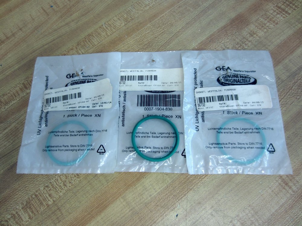 GEA 0007-1904-830 Gasket 00071904830 (Pack of 3)