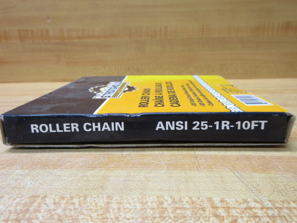 Stronghold 60200 Fastenal Roller Chain 25-1R 10′ Length 25-1R-10FT