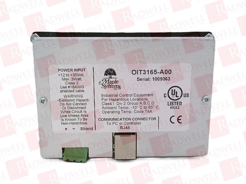 MAPLE SYSTEMS OIT3165-A00 / OIT3165A00 (BRAND NEW)