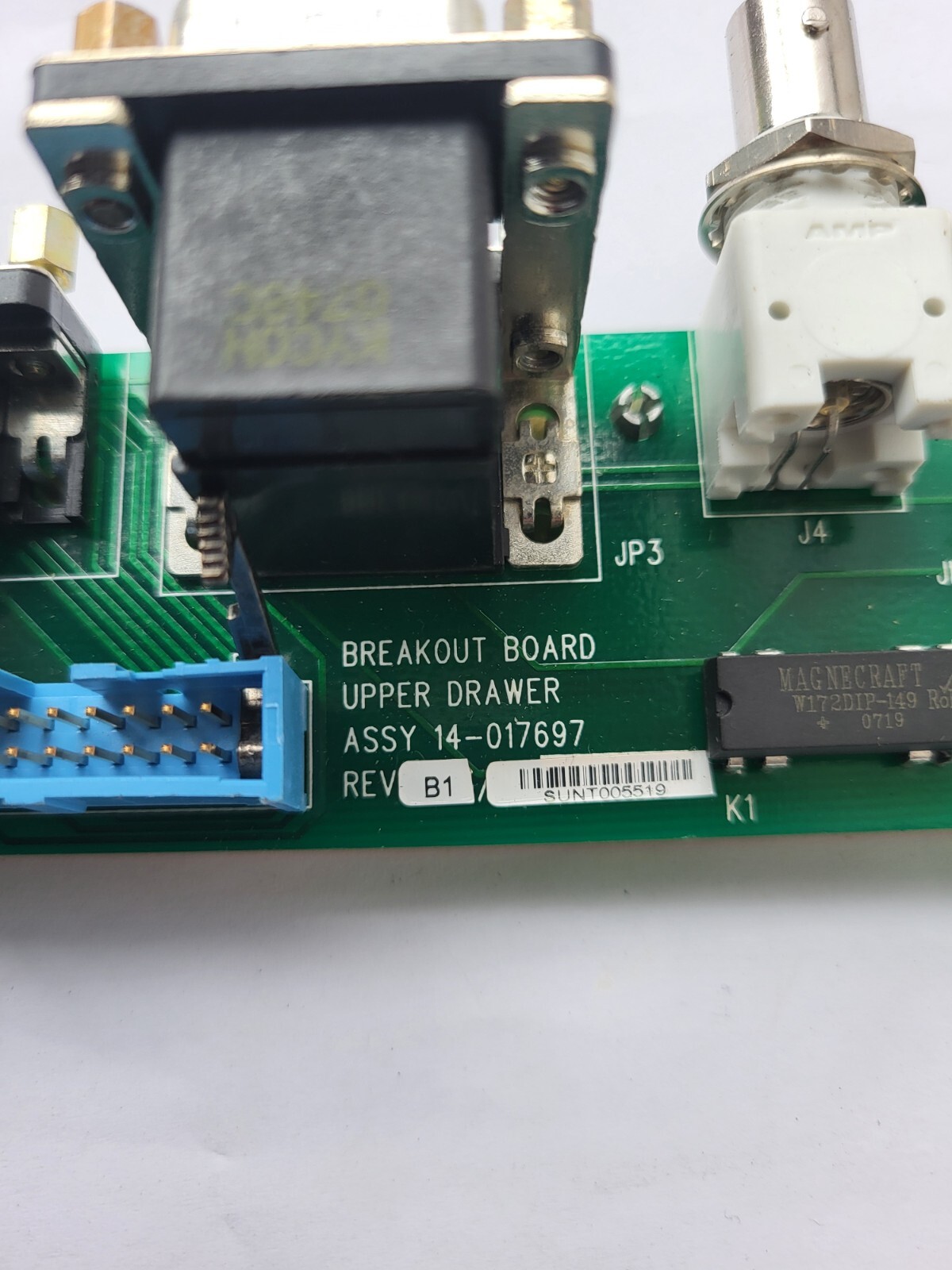 KLA-Tencor Thermawave 14-017697 B1 UPPER DRAWER BREAKOUT BOARD (R5S12.3B1)