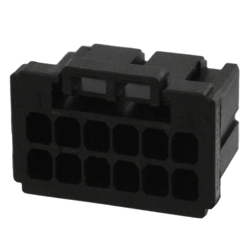 Pack of 10 1-1827864-6 Connectors 12 Rectangular – Housings Receptacle Black 0.0