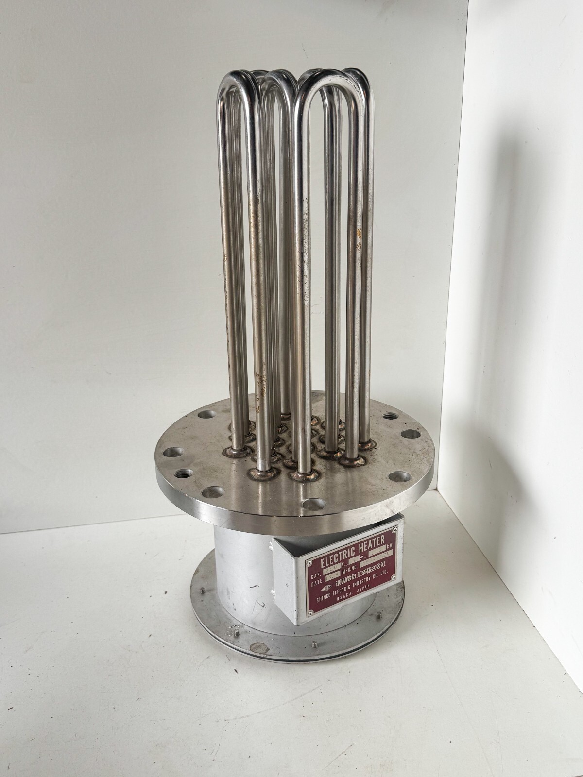 SHINKO 3PH 440V 20Kw Flanged Electric Immersion Heater 12AM0303 M1 150A SUS F304