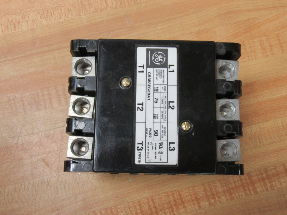 General Electric CR353EG3BA1 Contactor Chipped W/O Lugs