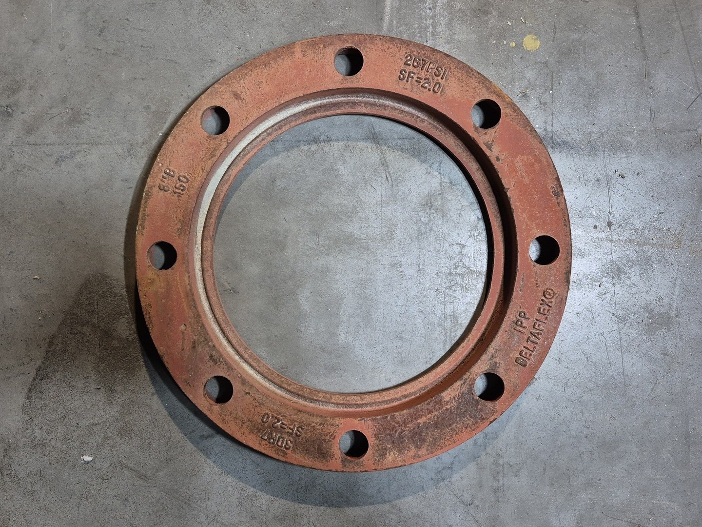 DELTAFLEX 8″ Class 150 Pipe Flange SDR7, SF=2.0, A536 GR65/45/12 – Parts