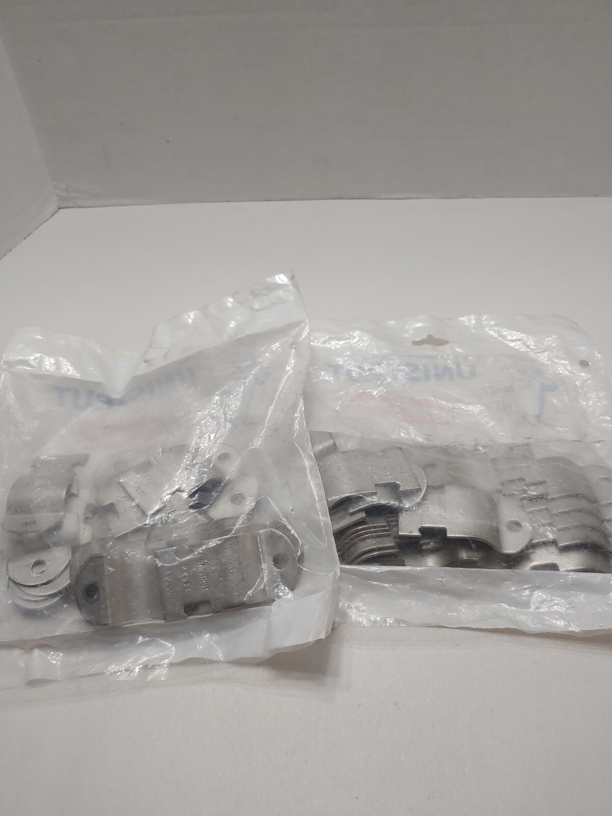 2 Bags Unistrut P2031 Pipe Clamps 1 1/8 OD Galvanized Bag of 10 Pair per bag