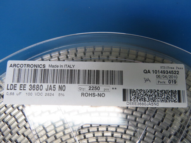 ARCOTRONICS LDEEE3680JA5N00 Qty of 25 per Lot ARCOTRONICS LDEEE3680JA5N00
