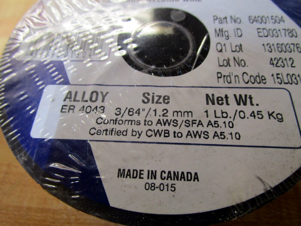 Radnor 64001504 MIG Aluminum Welding Wire ED031780