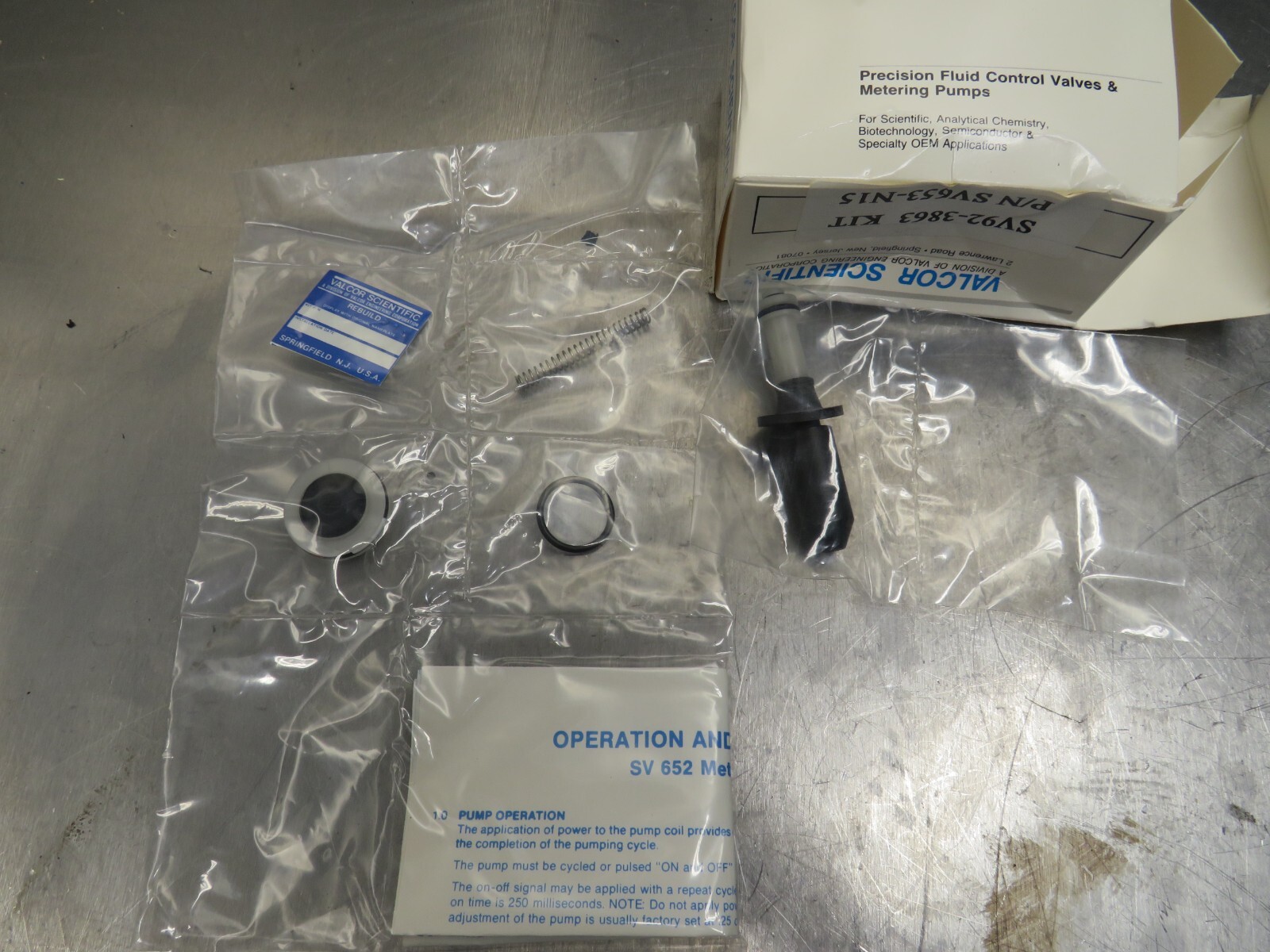 Valco Scientific SV92-3863 Kit SV653-N15