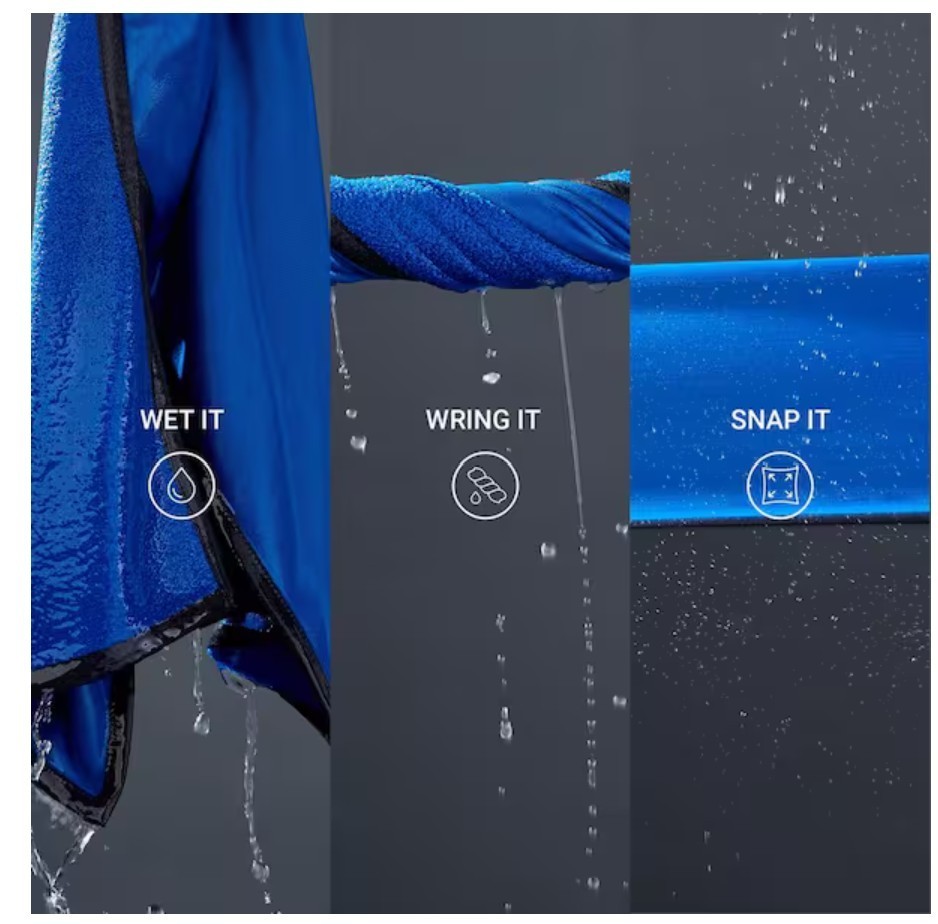 Mission Cooling Hoodie Towel Yellow | Instant Cooling | Wet Wring Snap | UPF 50