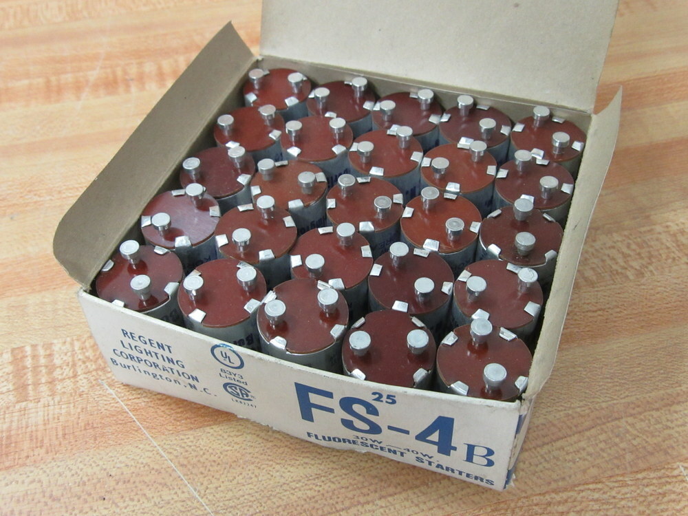 Regent FS-4B Fluorescent Starter FS4B (Pack of 25)