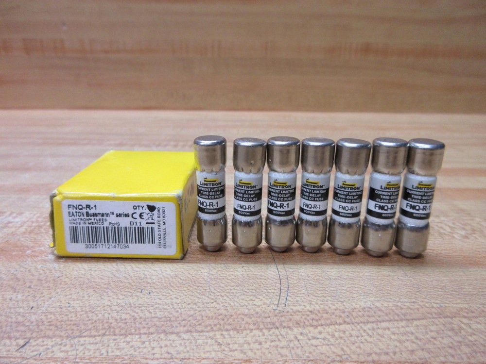 Buss FNQ-R-1 Bussmann Fuse Cross Ref 6F11 (Pack of 7)