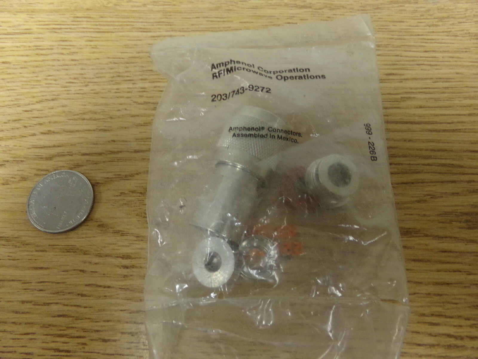 NEW Amphenol RF 999-226B Microwave Operations Connector 82-5589 55-21/92 203/743