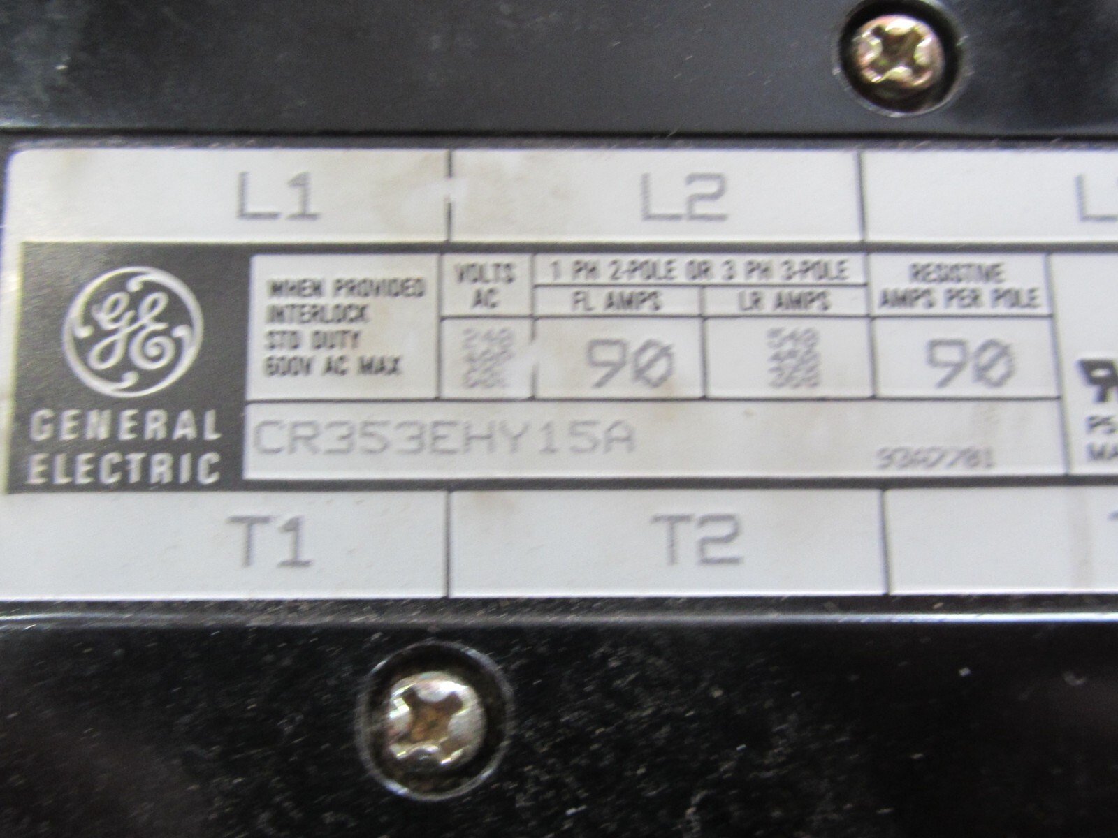 General Electric CR353EHY15A Contactor! New Out Of The Box! Perfect! Cool!