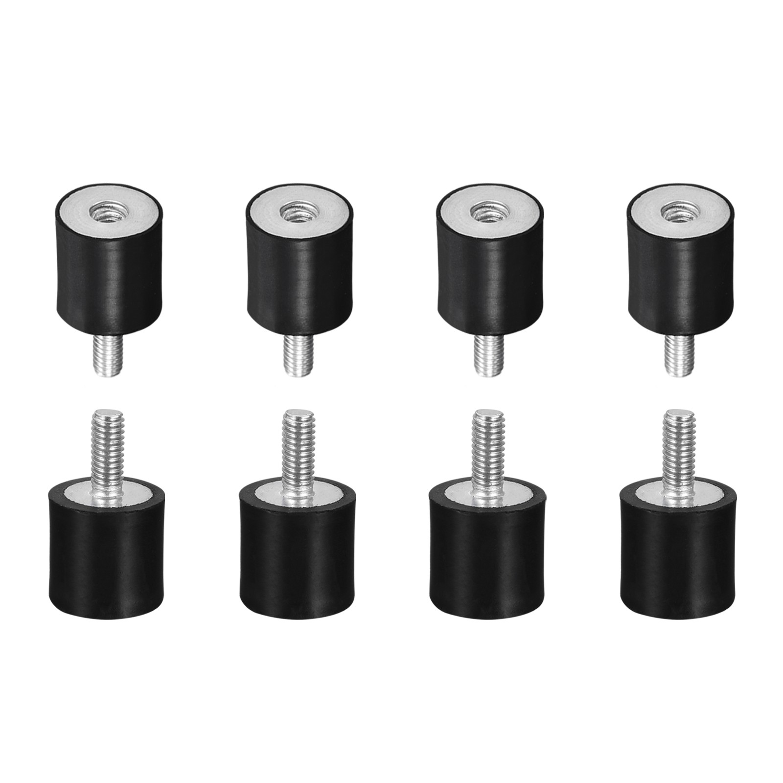 8Pcs M4 Male/Female Rubber Mount D15mmxH15mm for Repair