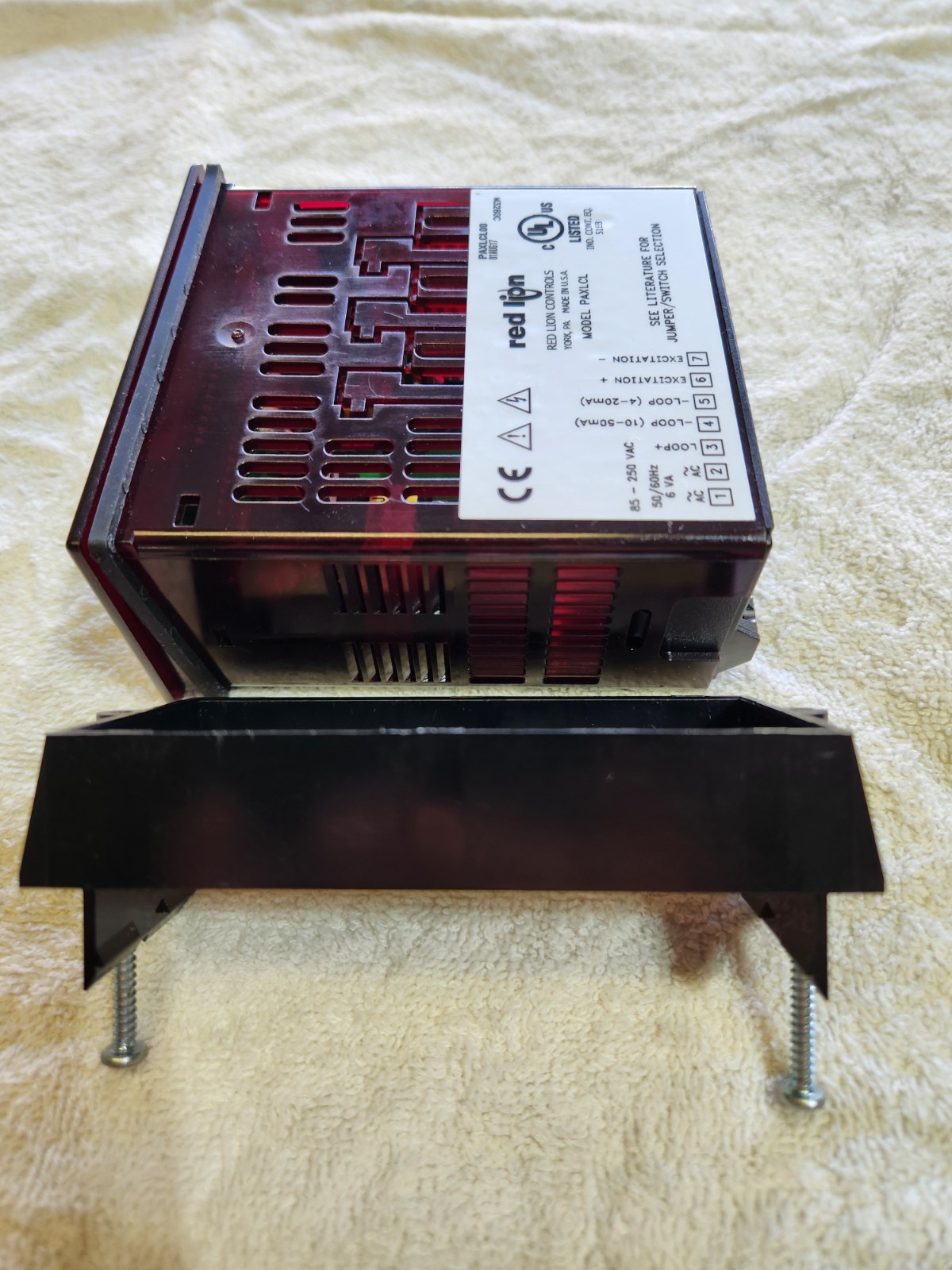 Red Lion PAXLCL00 Current Loop Panel Meter, 85-250V, 6VA, 4 to 20/10 to 50mA