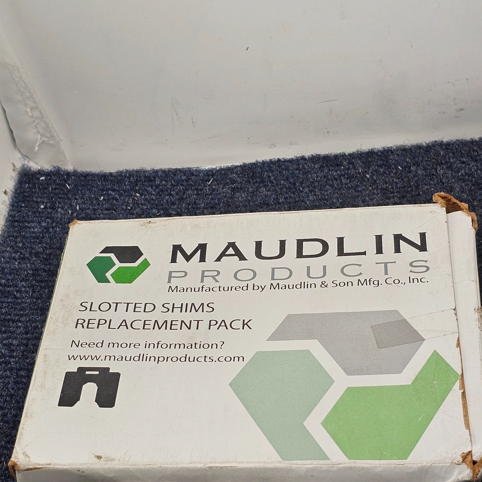 (QTY 5) Maudlin MSD100 Slotted Shims Replacement Pack, .100-in/2.540mm