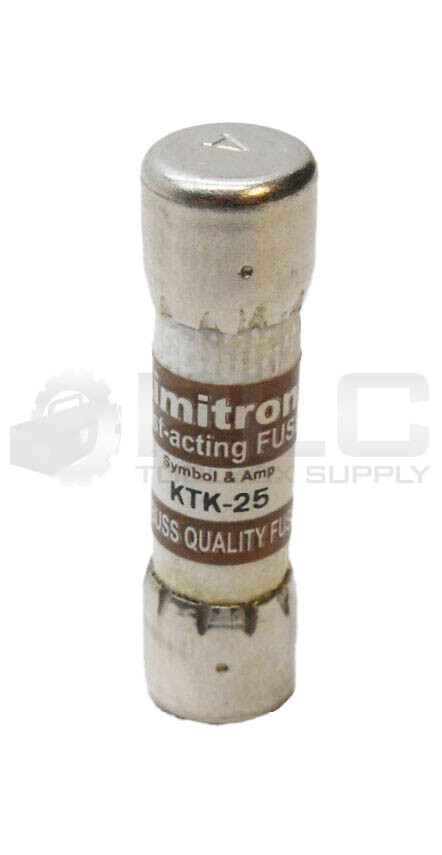 LOT OF 5 NEW BUSSMANN KTK-25 LIMITRON FUSE 25A 600VAC