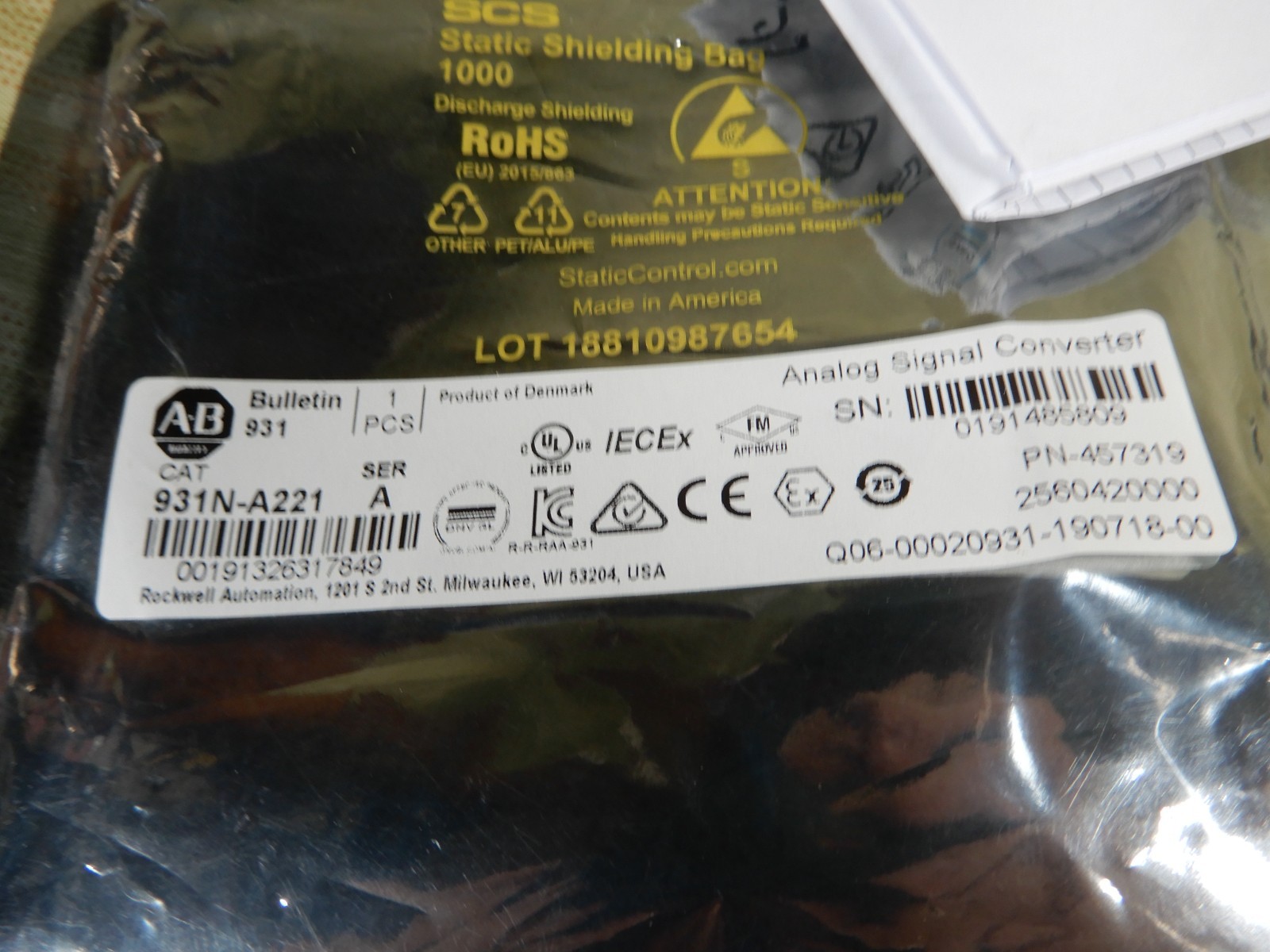 Allen-Bradley NOS 931N-A221 Analog Signal Converter BX