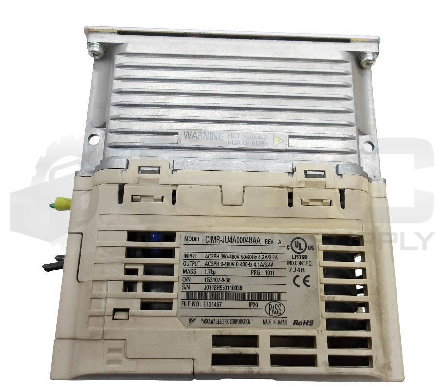 YASKAWA CIMR-JU4A0004BAA /A AC DRIVE 3PH 380-480V 4.3/3.2A