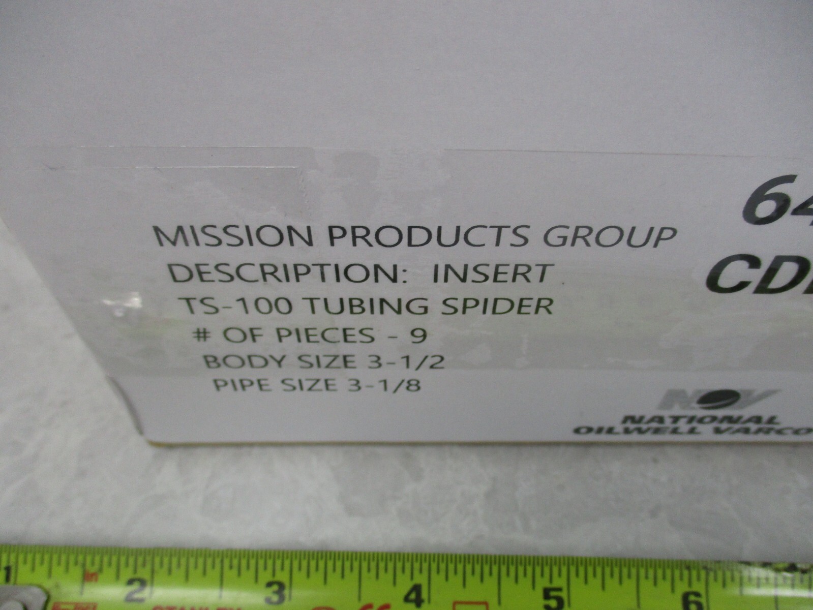 BOX OF 9 NATIONAL OILWELL VARCO 6430090 TS-100 TUBING SPIDER 3-1/2, T0969