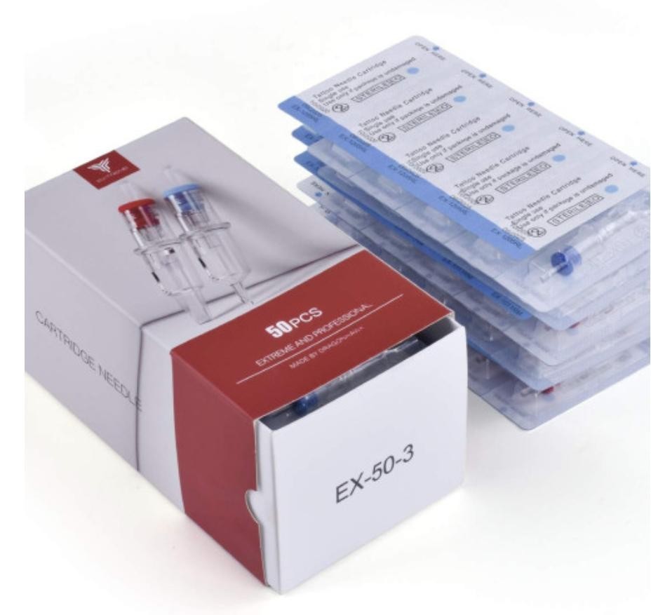 Dragonhawk Extreme Tattoo 50Pcs Cartridges 203RS, 1205RS, 1207RS, 1209RS, 1211RS