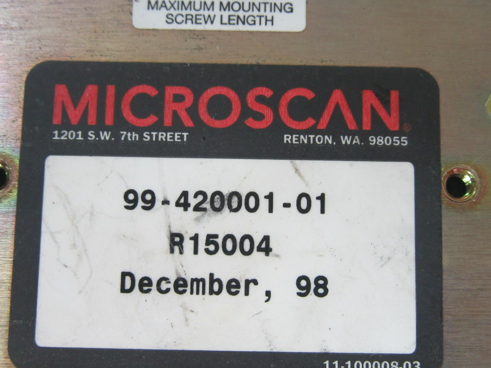 Microscan 99-420001-01 Adapter Data Interface Box 9942000101