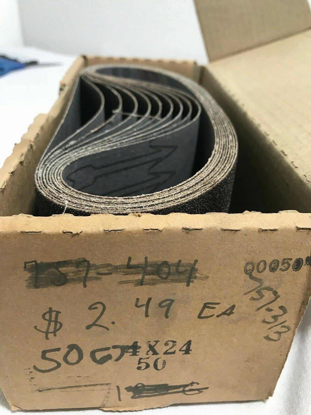 Virginia Abrasives 757-313 4×24 50 Grit Sanding Belt