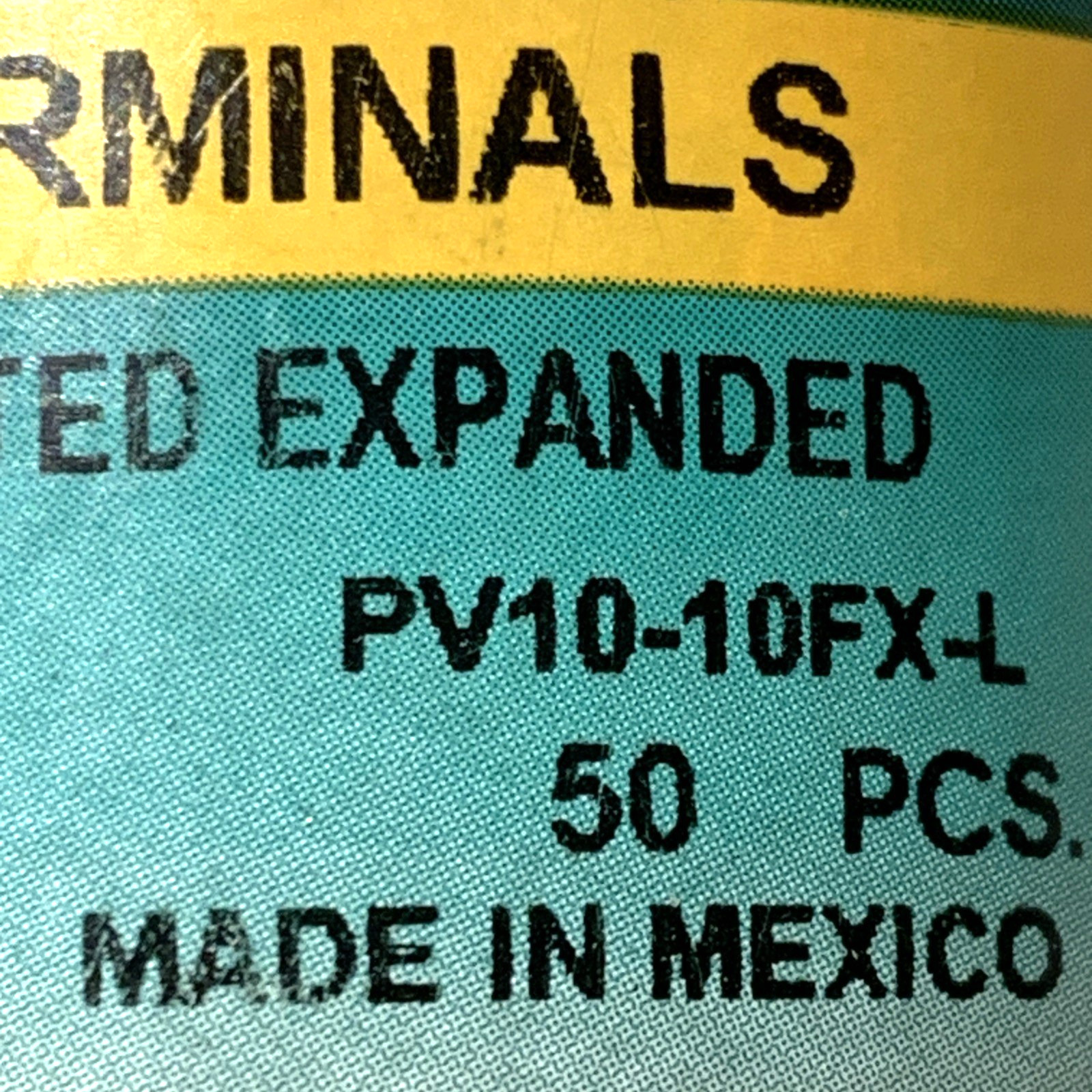 Panduit PV10-10FX-L Fork Terminal PV1010FXL (37 Out Of a Pack of 50) 75 Cents Ea