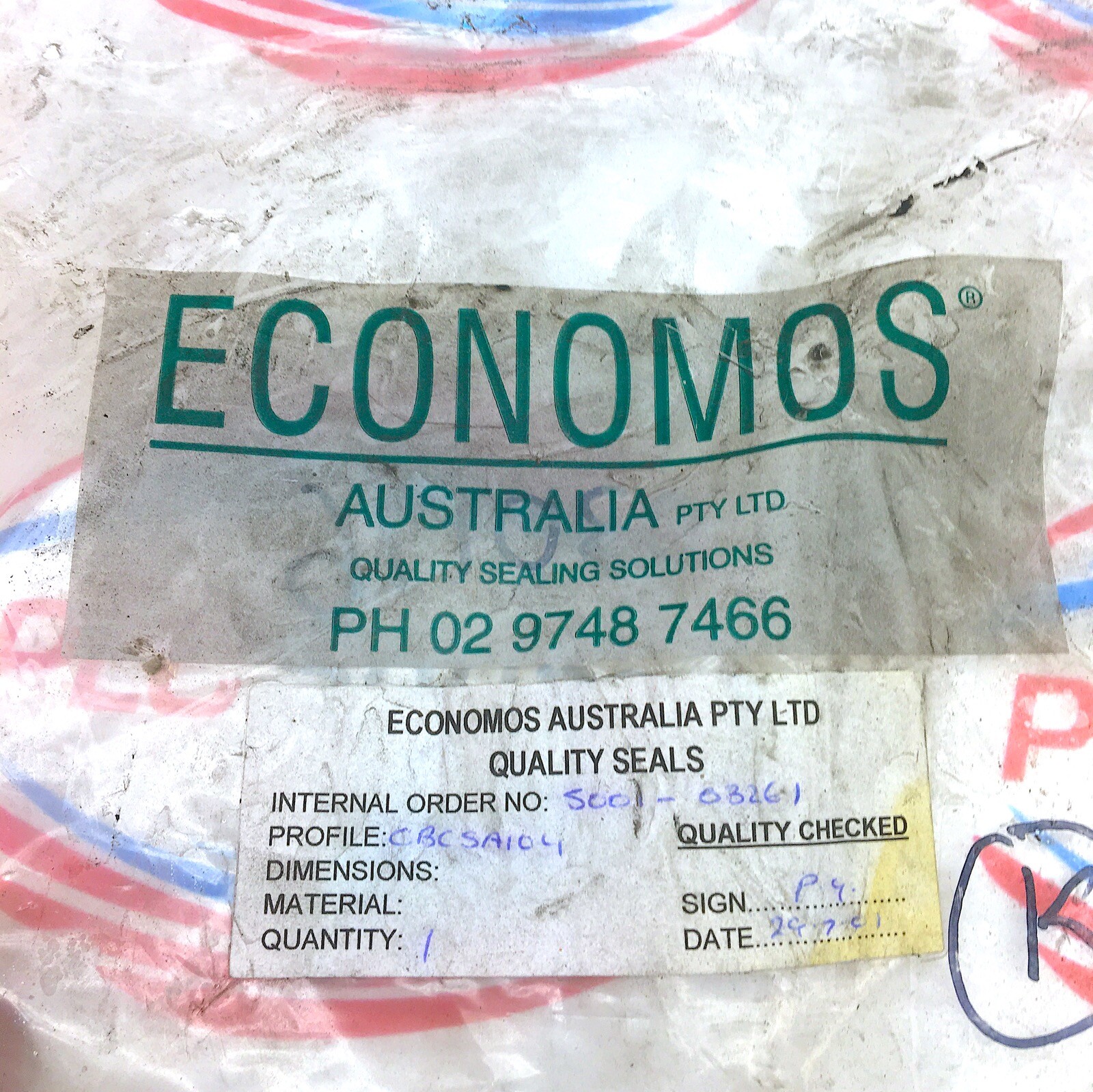 ECONOMOS CBCSA104 SEAL 5001-03261