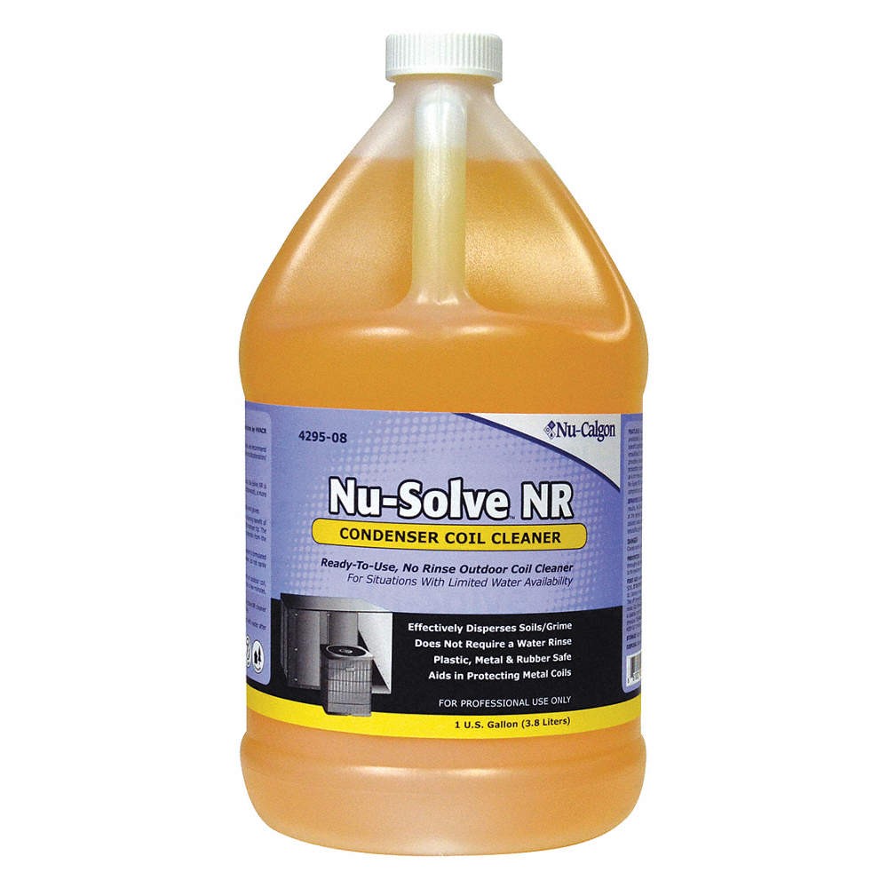 NU-CALGON 4295-08 Coil Cleaner, 1 gal, Jug, Orange 410X94