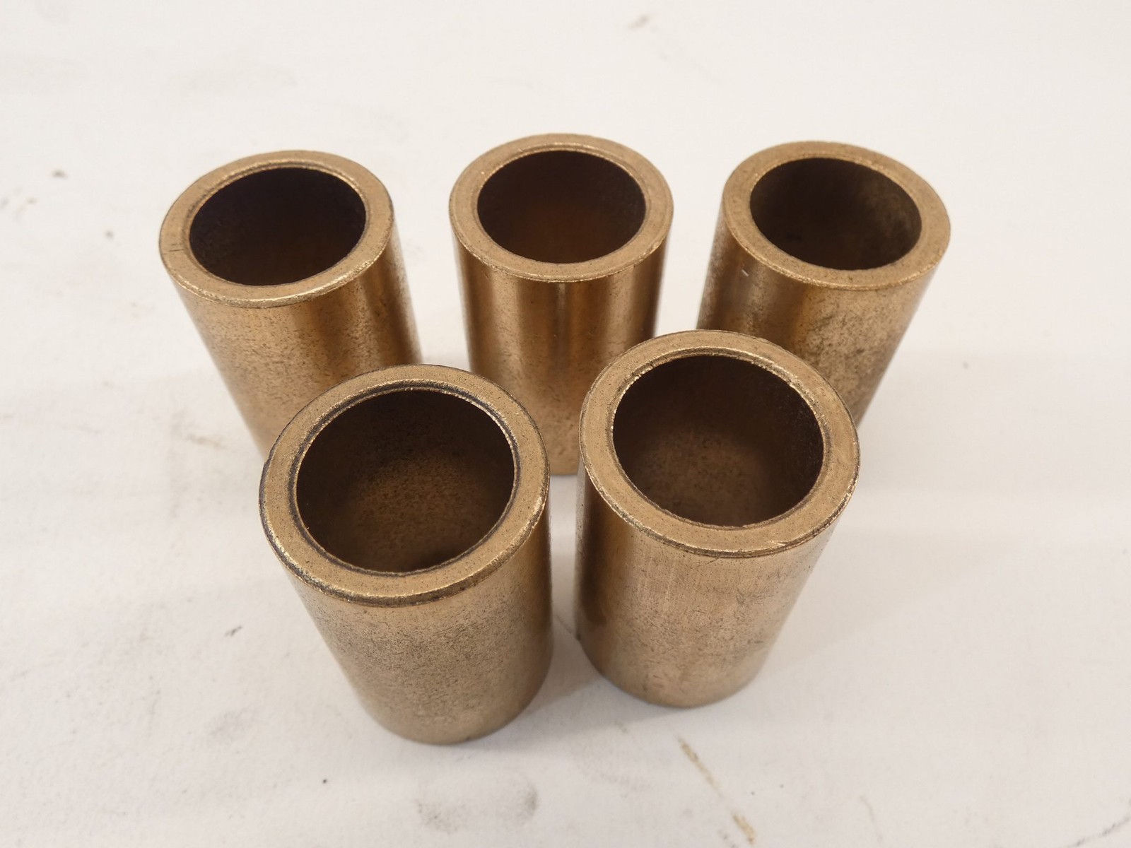 *Lot of 5* Sintered Bronze Flanged Sleeve Bearing 3/4″ Bore 1-1/2″ Length