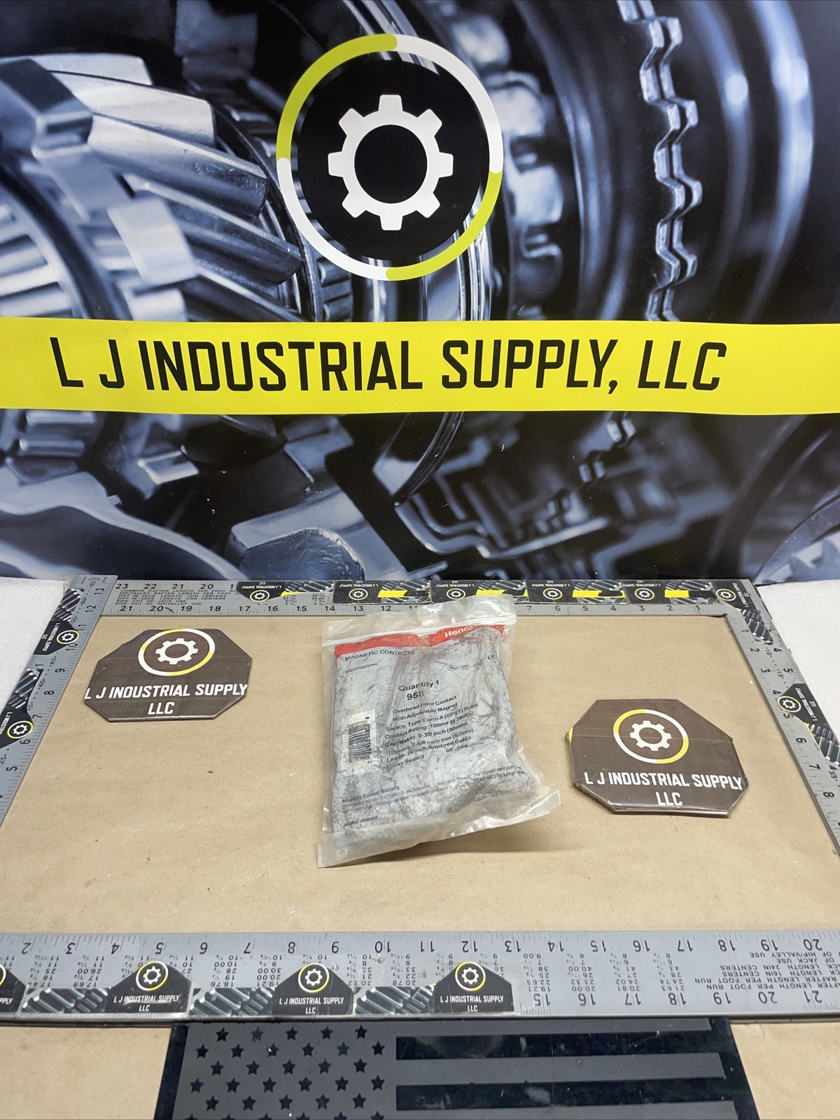 NEW! HONEYWELL 958 Overhead Door Contact w/ Adj. Magnet_SPST_WARRANTY_FAST SHIP!