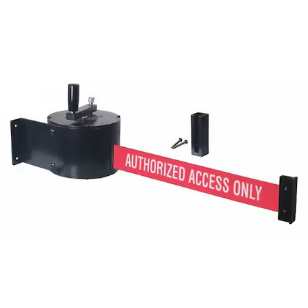 Retracta-Belt Wm5000-Aao-Hdre Retractable Belt Barrier, 50 Ft., Black