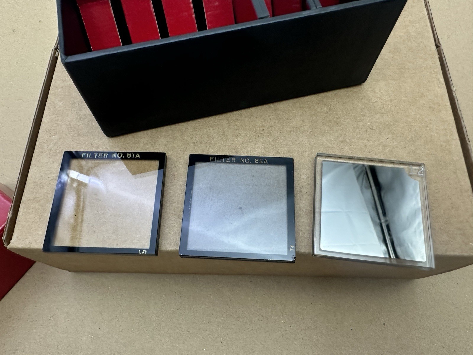 Vtg FULL BOX Set of SIX (6) Bausch & Lomb Optical Density Filters 313411-103