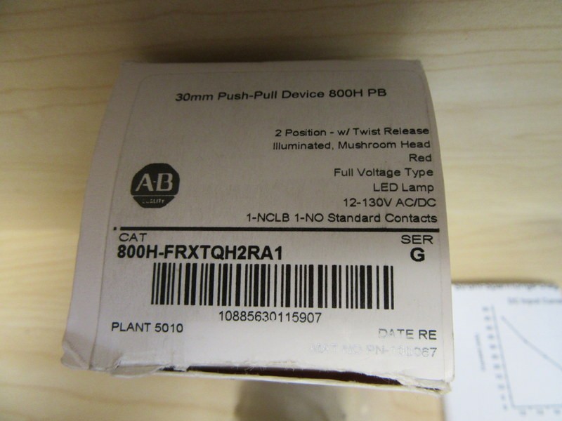 Allen Bradley 800H-FRXTQH2RA1 Illum. Push Button