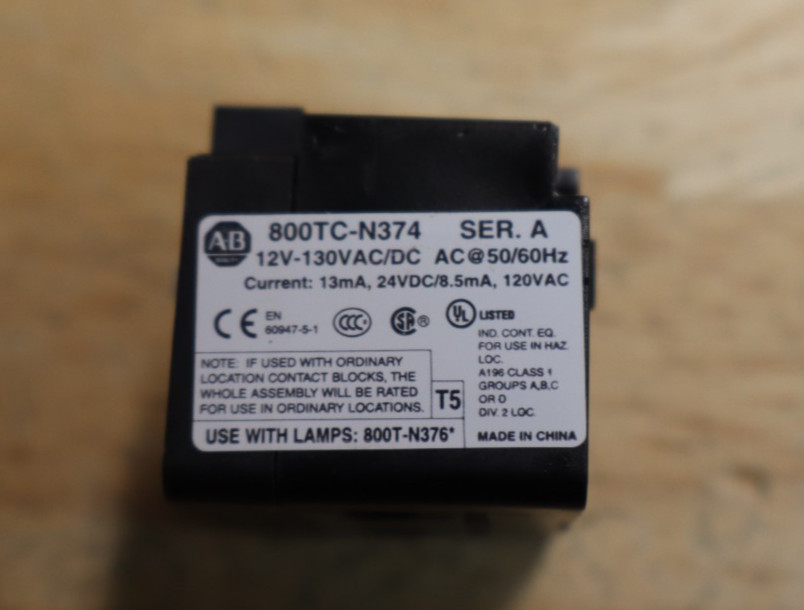 Allen Bradley 800TC-N374 SER. A Led Module 800TCN374