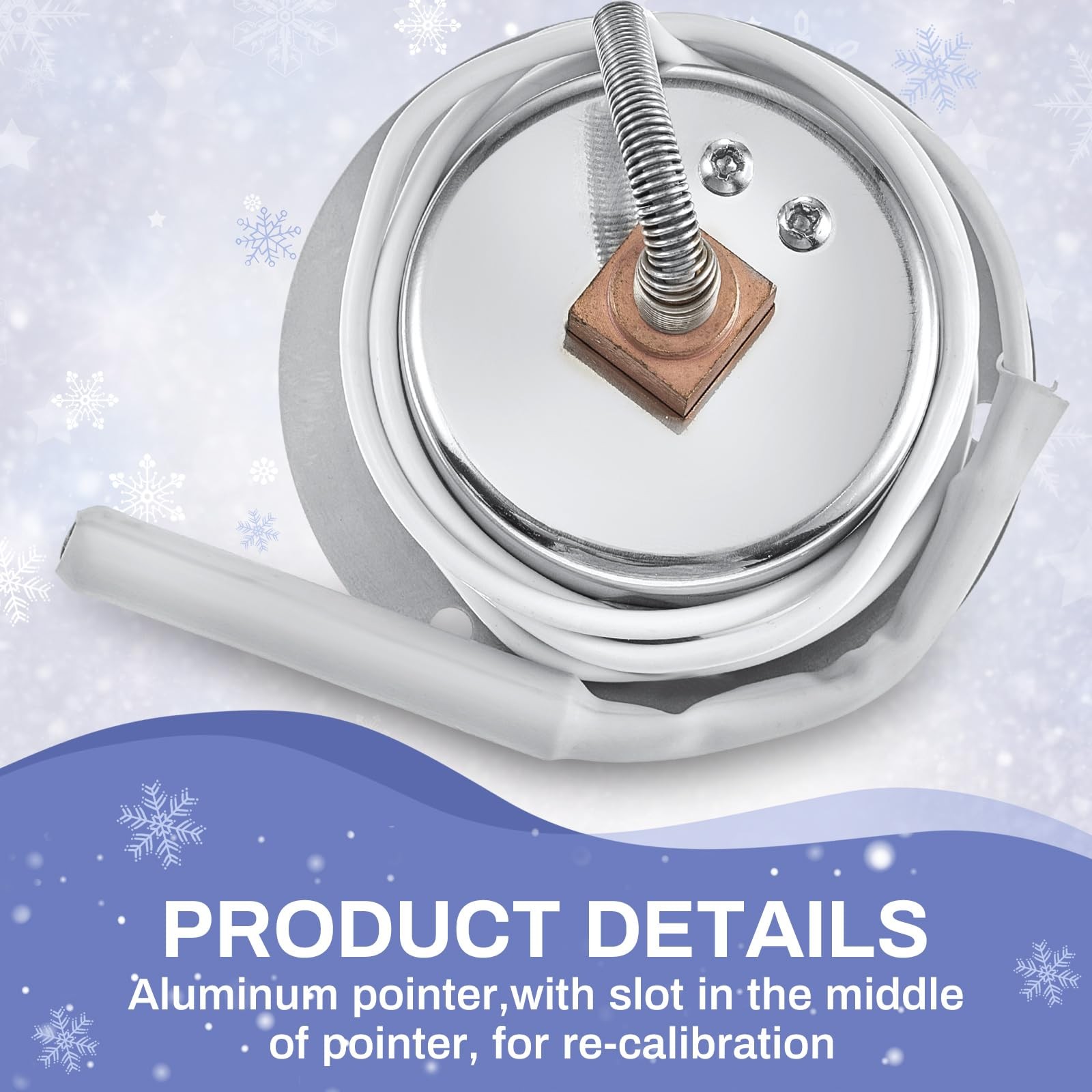 2 Pcs Cooler Thermometer Vapor Capillary Design Refrigerator Gauge Freezer Th…