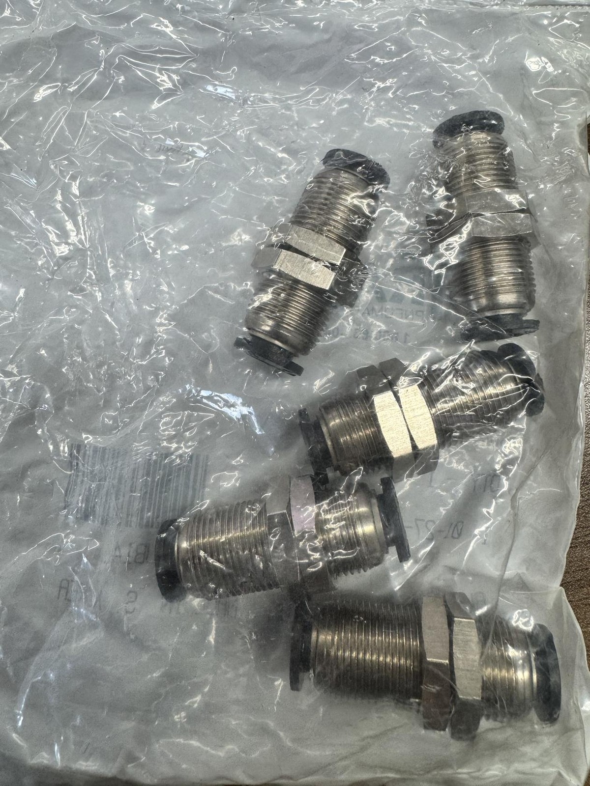 NITRA UB14 Bulkhead Union 1/4″, Pkg Of 5! (Free Shipping!)