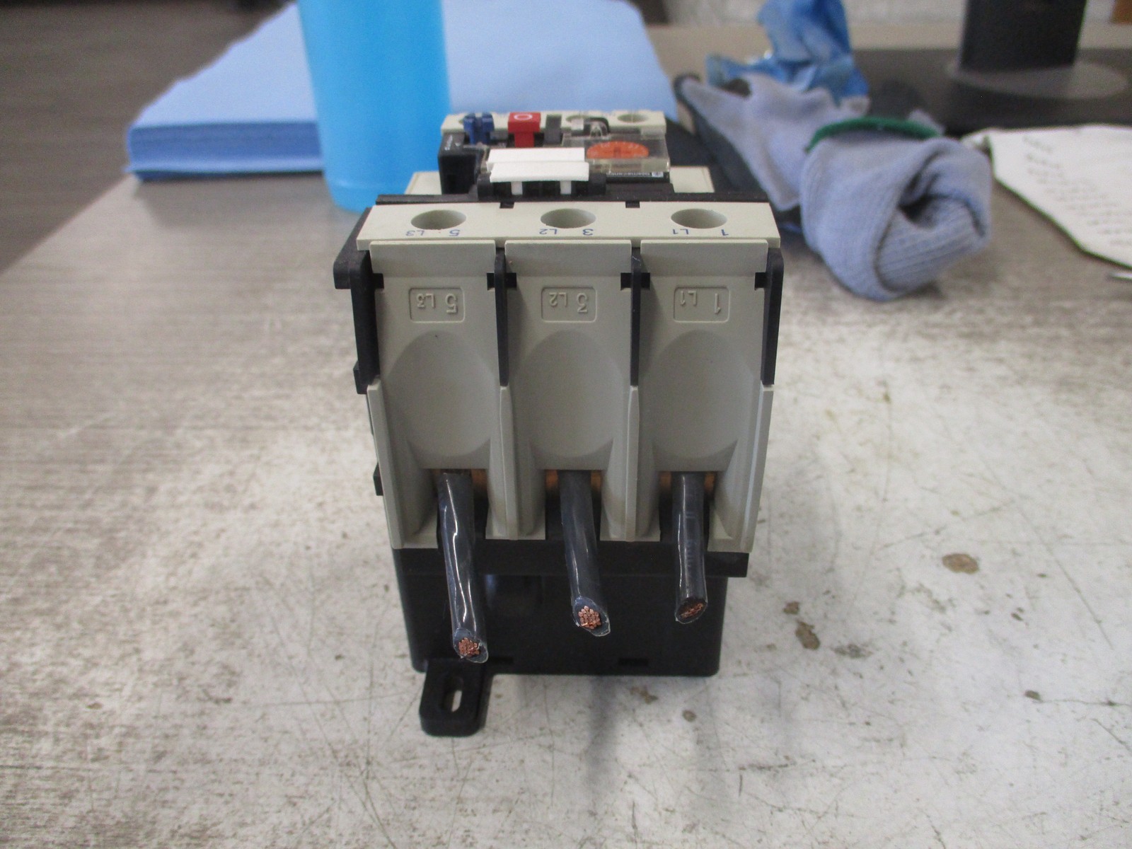 Telemecanique Solid State Overload LR2 D35 Trip: 37-50A W/DIN -Rail Adapter Used