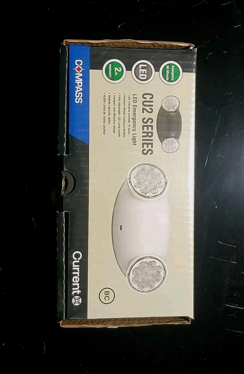 Compass CU2RC Hubbell Lighting LED 2 Head Emergency Light with Remote Capacity