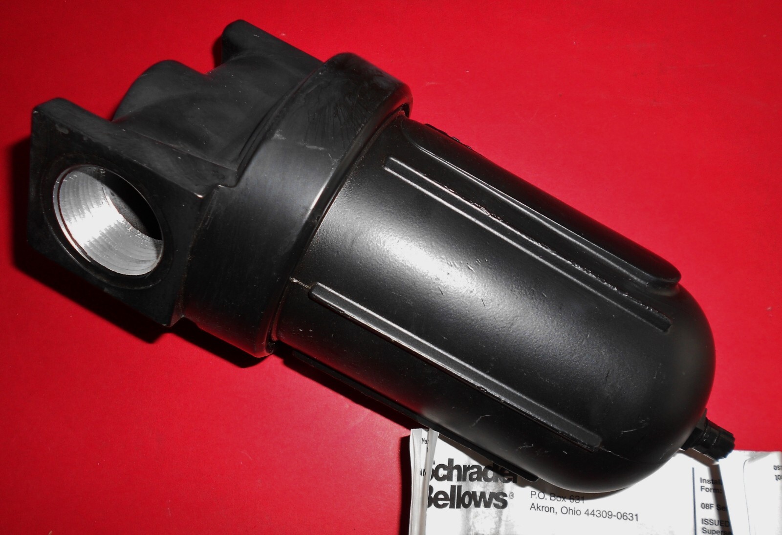 NOS Schrader Bellows 08F Series FILTER #08F73ACSB 1-1/4″ NSFB w/ Instructions