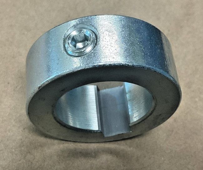 NEW, (LOT OF 23) 1 1/2” ZINC PLATED STEEL LOCKING COLLAR 2229656, FREE SHIPPING
