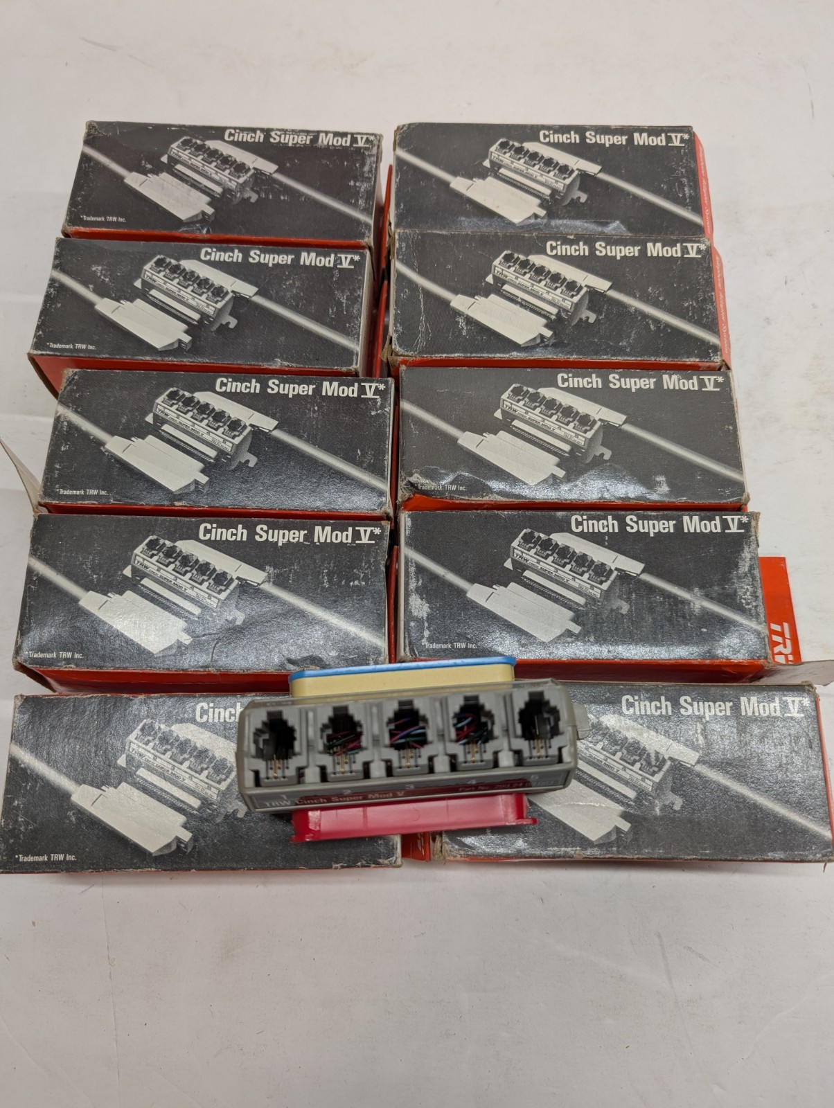Lot of 10 TRW Cinch Super Mod V 299-24-00-004 2 Pins Color Code Yellow NOS OEM