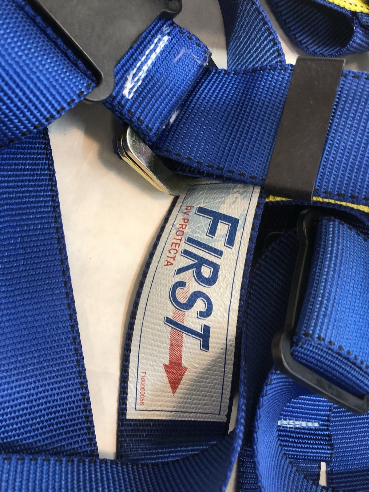 Protecta AB17510-standard Full Body Safety Harness Set Blue 2 ft Lanyard