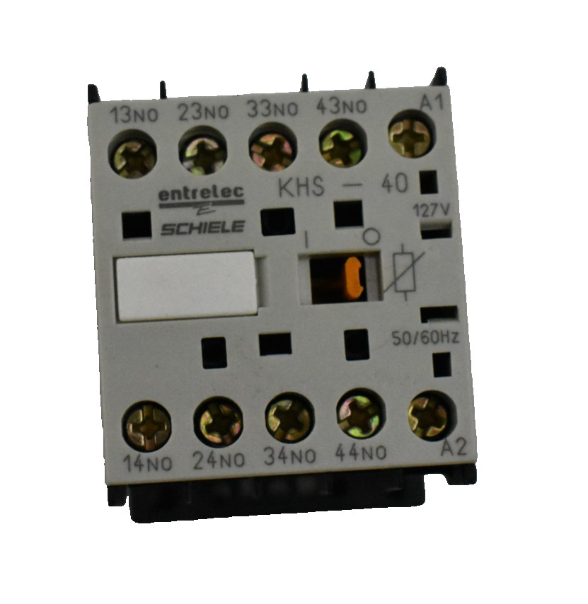 Entrelec Schiele KHS-40 Control Relay 50/60 Hz ~ 127 V