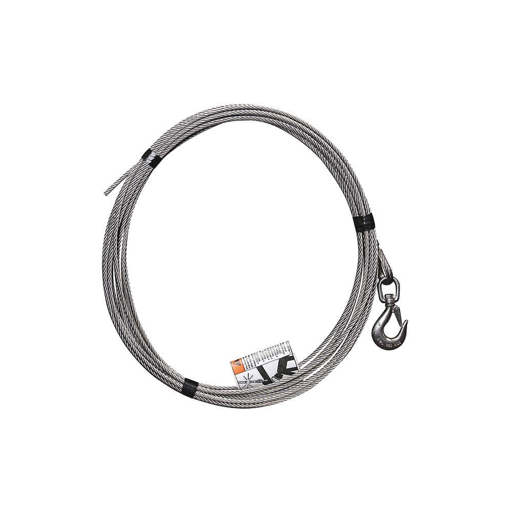 OZ LIFTING PRODUCTS OZSS.25-45 Cable Assembly,SS,1/4″ x 45 ft. 58RH63
