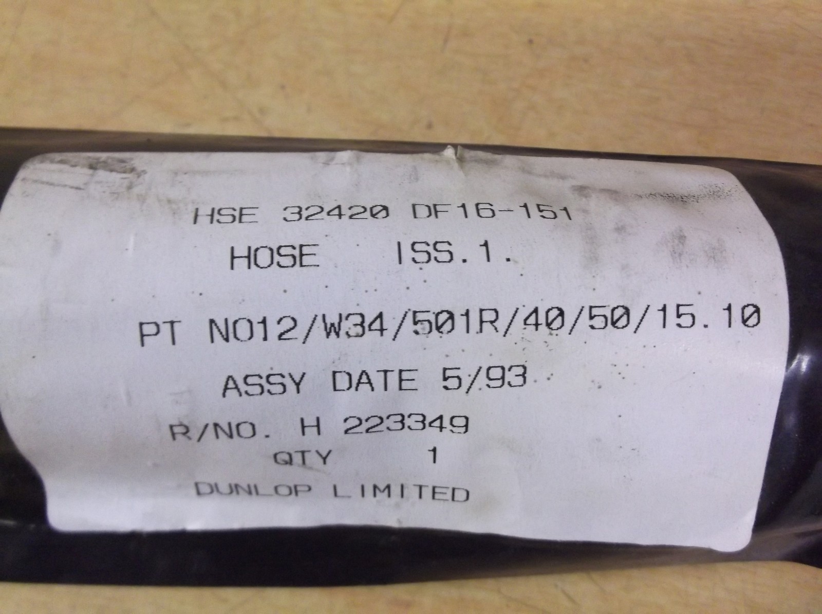 NEW Dunlop Rolls Royce DF16-151 Hose HSE 32420 *FREE SHIPPING*