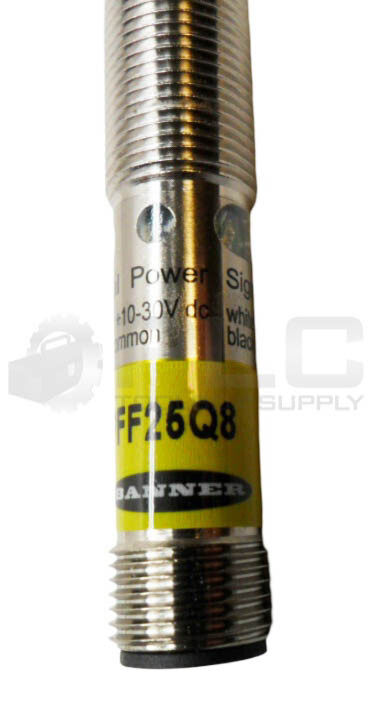 NEW BANNER M12PFF25Q8 PHOTOELECTRIC SENSOR 10-30VDC 77191