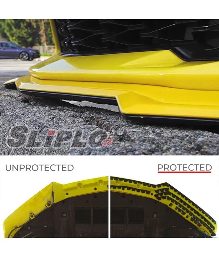 6 Pack Front Bumper Scrape Guard Skid Plate for Lowered Cars & Splitters
