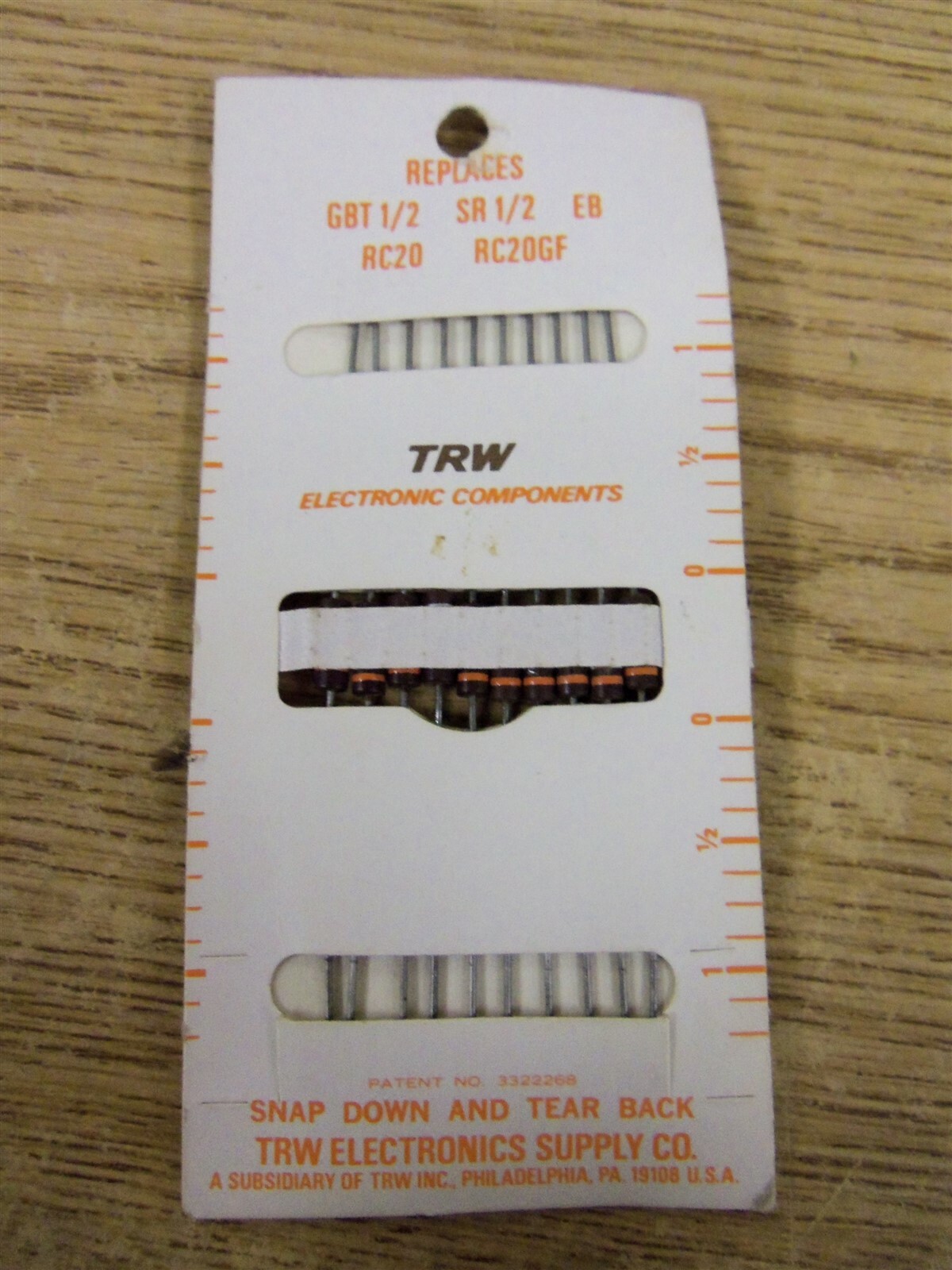 NEW TRW MIL-R-11 RC20 Carbon Composition Resistors 10-Pack *FREE SHIPPING*